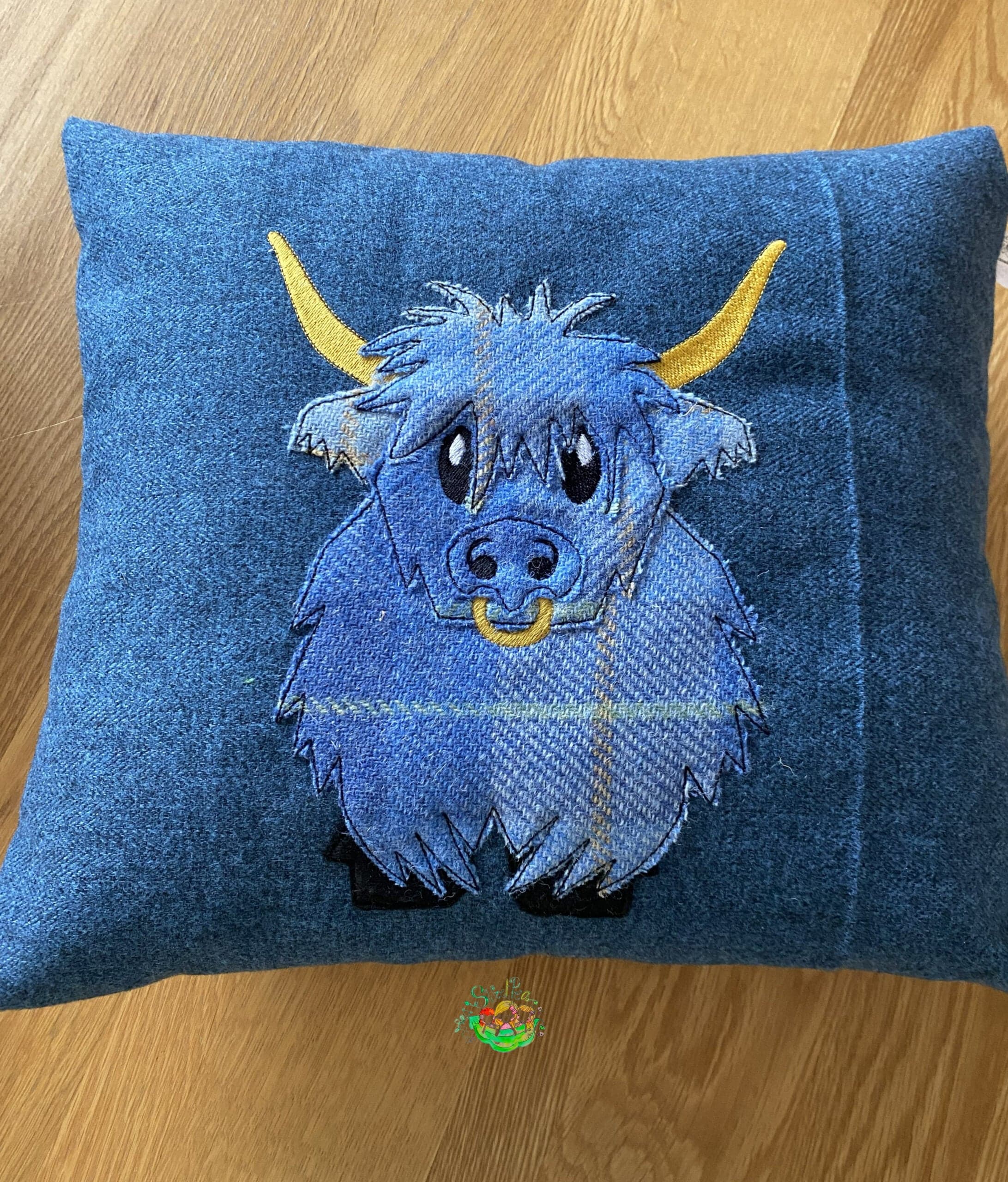 Sweetpea's Handmade Cushion Collection - Highland Cow Hamish