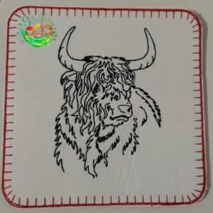 Sweetpea's Handmade Coaster Collection - Highland Cow