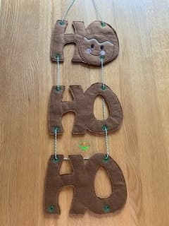 Sweetpea's Handmade Banner Collection - HO HO HO Gingerbread