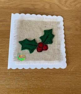 Sweetpea's Handmade Card Collection - Christmas Felt Holly