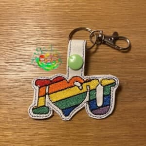 Sweetpea's Handmade Pride Set Key Fob Collection - I Love You