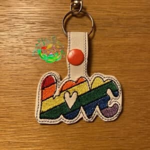 Sweetpea's Handmade Pride Set Key Fob Collection - Love