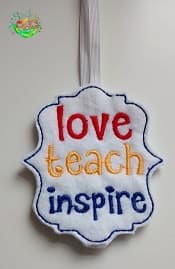 Sweetpea's Handmade Bookmark Collection - Love, Teach, Inspire