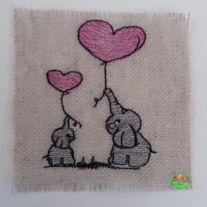 Sweetpea's Handmade Card Collection - Mum and Baby Elephant