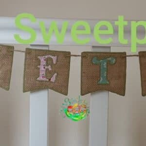 Sweetpea's Handmade Banner Collection - Name Hessian Pennant