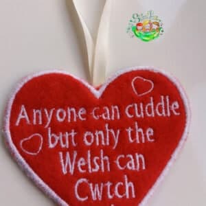 Sweetpea's Handmade Hanging Heart Decoration Collection - Cwtch