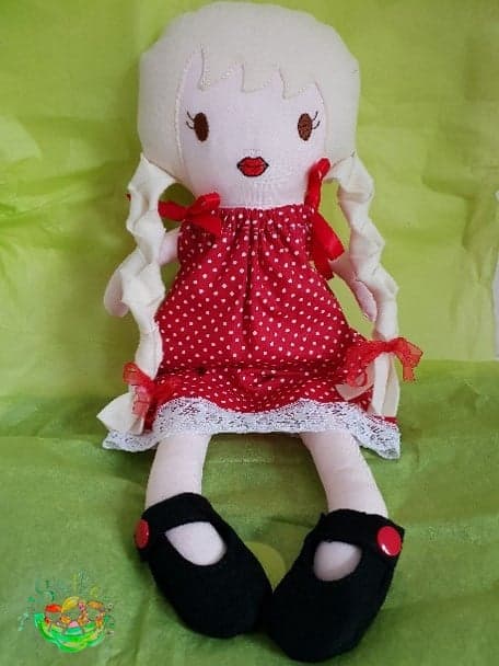 Sweetpea's Handmade Lookalike Doll Collection - Doll with Blonde Plaits