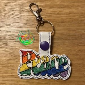Sweetpea's Handmade Pride Set Key Fob Collection - Peace