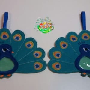 Sweetpea's Handmade Animal Treat Bag Collection - Peacock