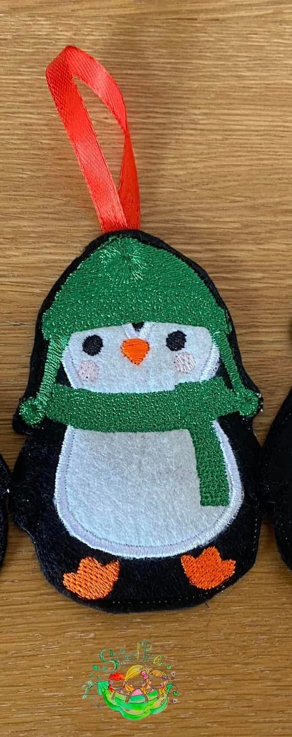 Sweetpea's Handmade Christmas Decoration Collection - Penguin with Hat