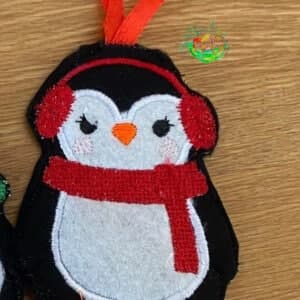 Sweetpea's Handmade Christmas Decoration Collection - Penguin with Ear Muffs