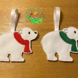 Sweetpea's Handmade Christmas Decoration Collection - Polar Bear