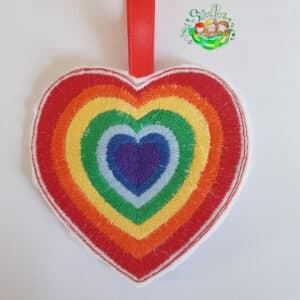 Sweetpea's Handmade Hanging Heart Decoration Collection - Pride