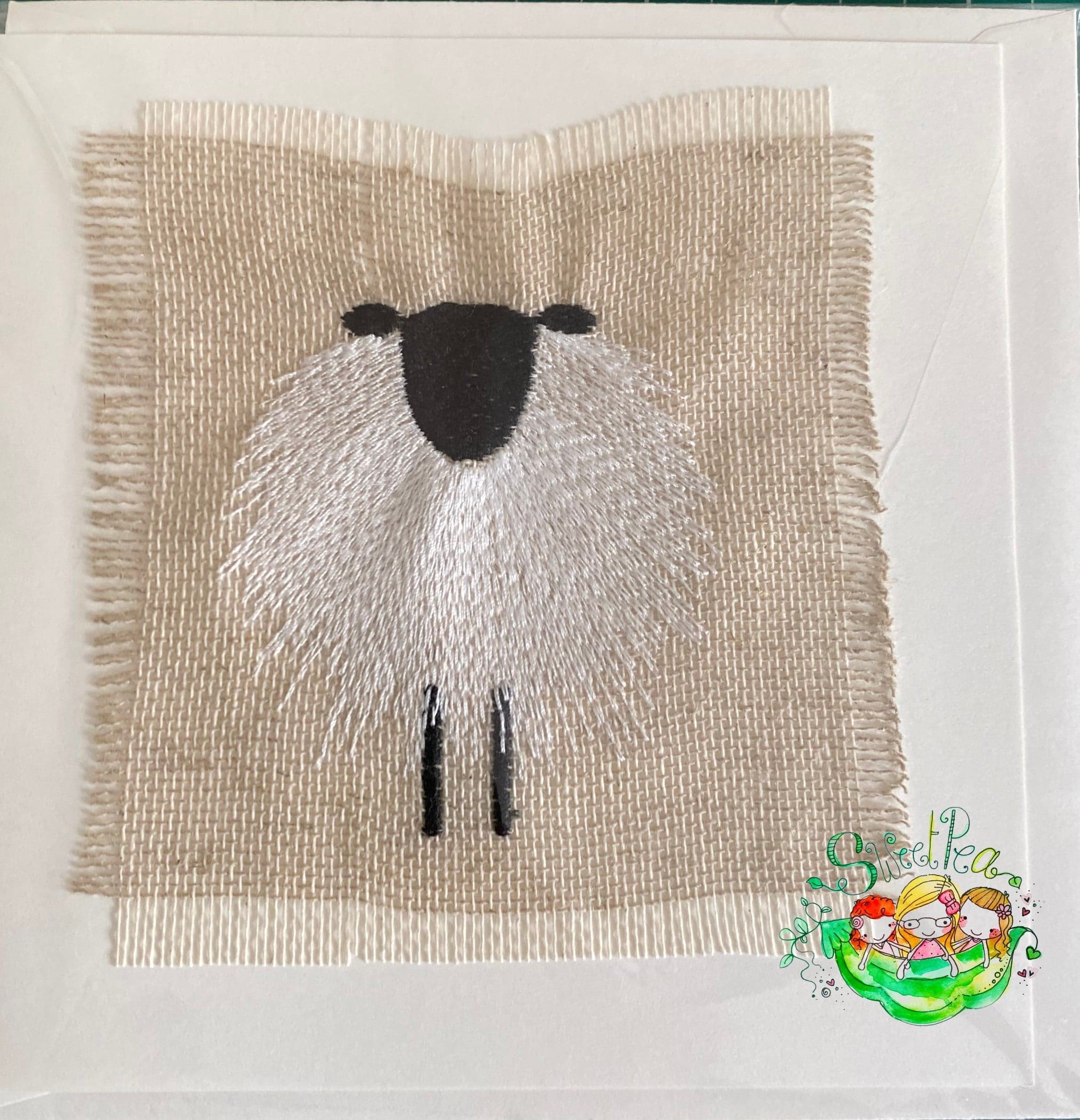 Sweetpea's Handmade Card Collection - Primitive Sheep