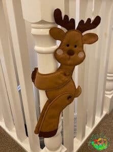 Sweetpea's Handmade Christmas Tie-Back Decoration Collection - Reindeer