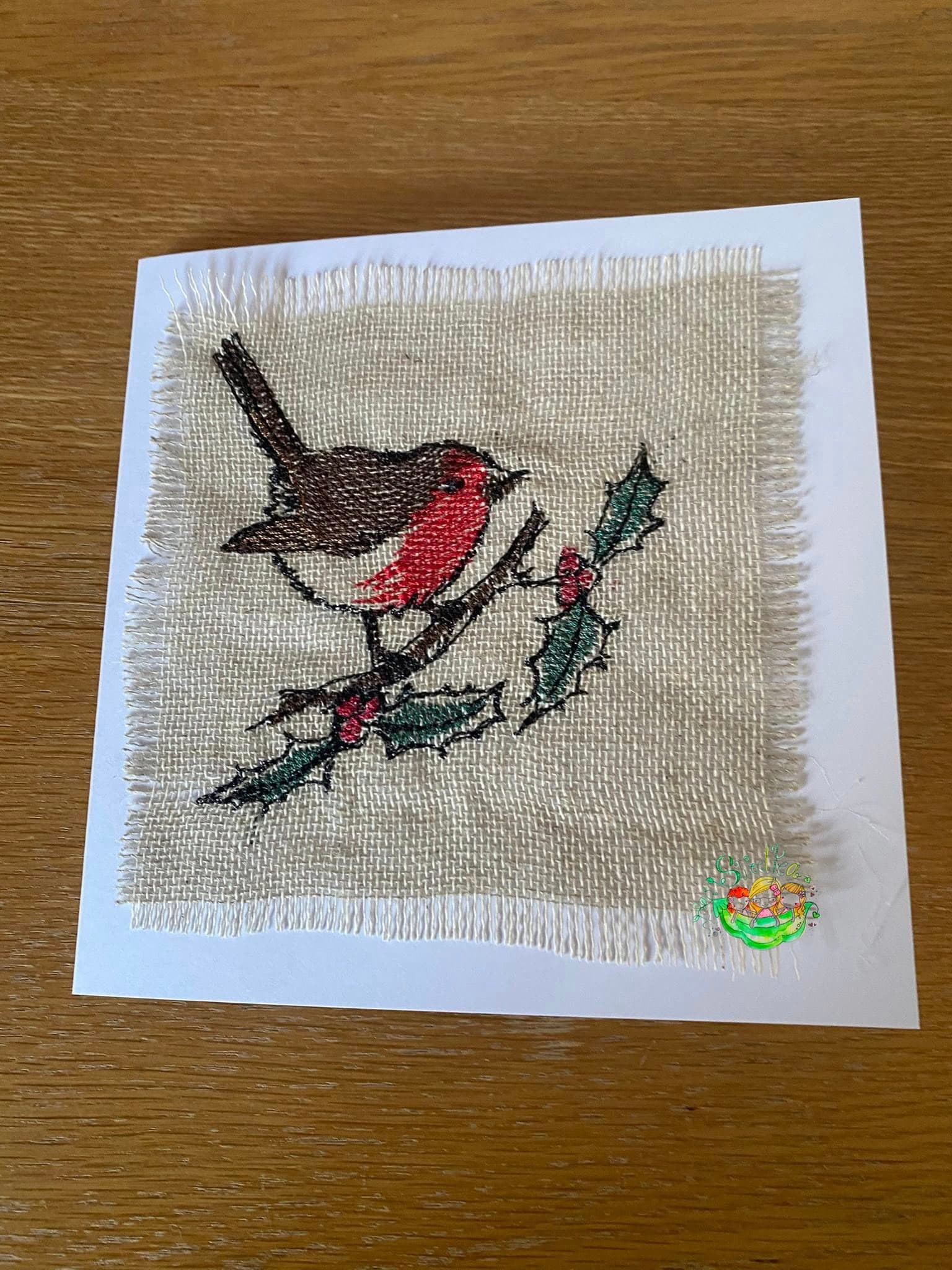 Sweetpea's Handmade Card Collection - Christmas Robin on a Twig