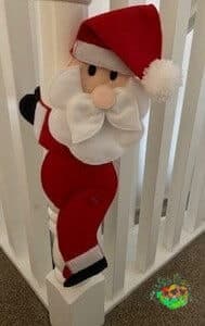 Sweetpea's Handmade Christmas Tie-Back Decoration Collection - Santa
