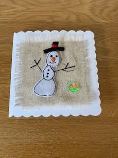 Sweetpea's Handmade Card Collection - Christmas Top Hat Snowman