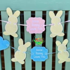 Sweetpea's Handmade Banner Collection - Some Bunny Loves You