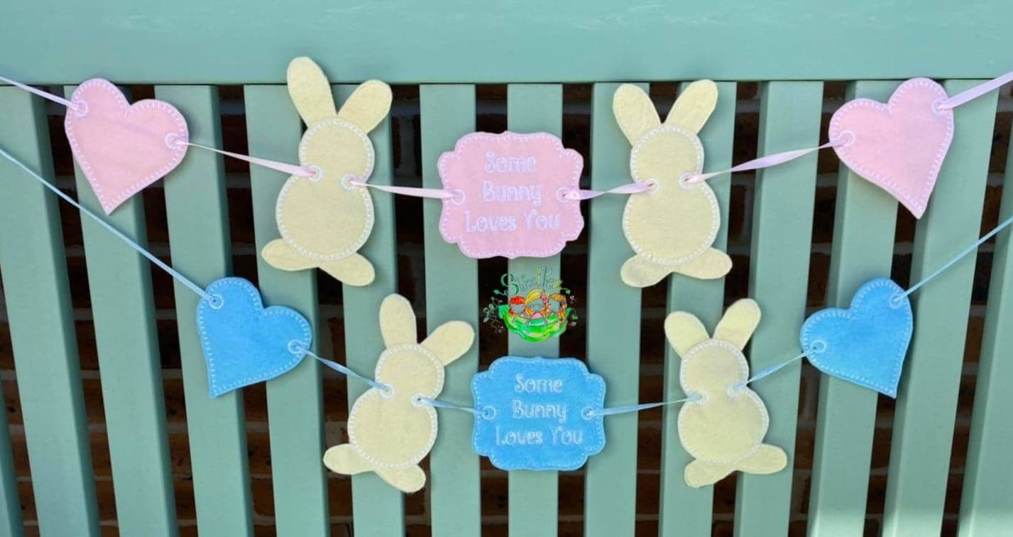 Sweetpea's Handmade Banner Collection - Some Bunny Loves You