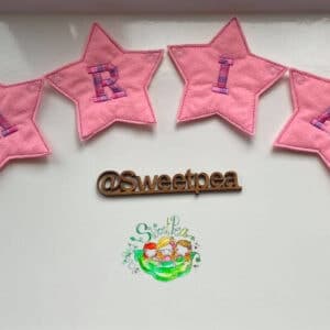 Sweetpea's Handmade Banner Collection - Name Star Floral