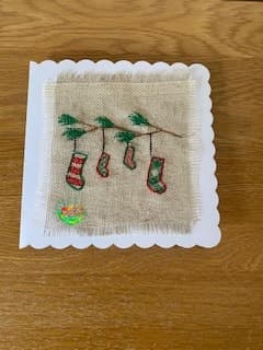 Sweetpea's Handmade Card Collection - Christmas Stockings on a Twig