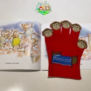 Sweetpea's Handmade Storybook Glove Collection - Five Little Monkeys