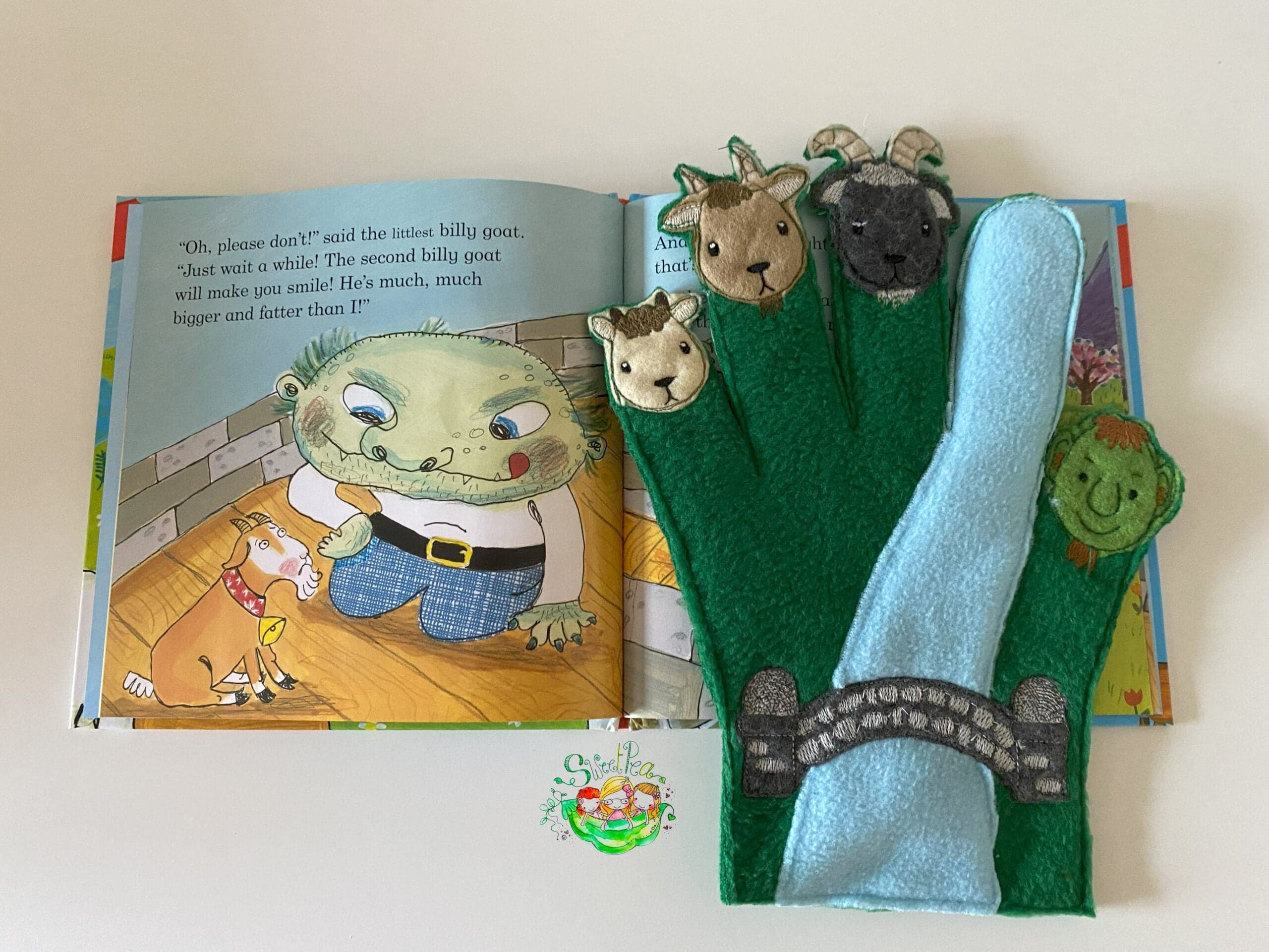 Sweetpea's Handmade Storybook Glove Collection - Billy Goat Gruff