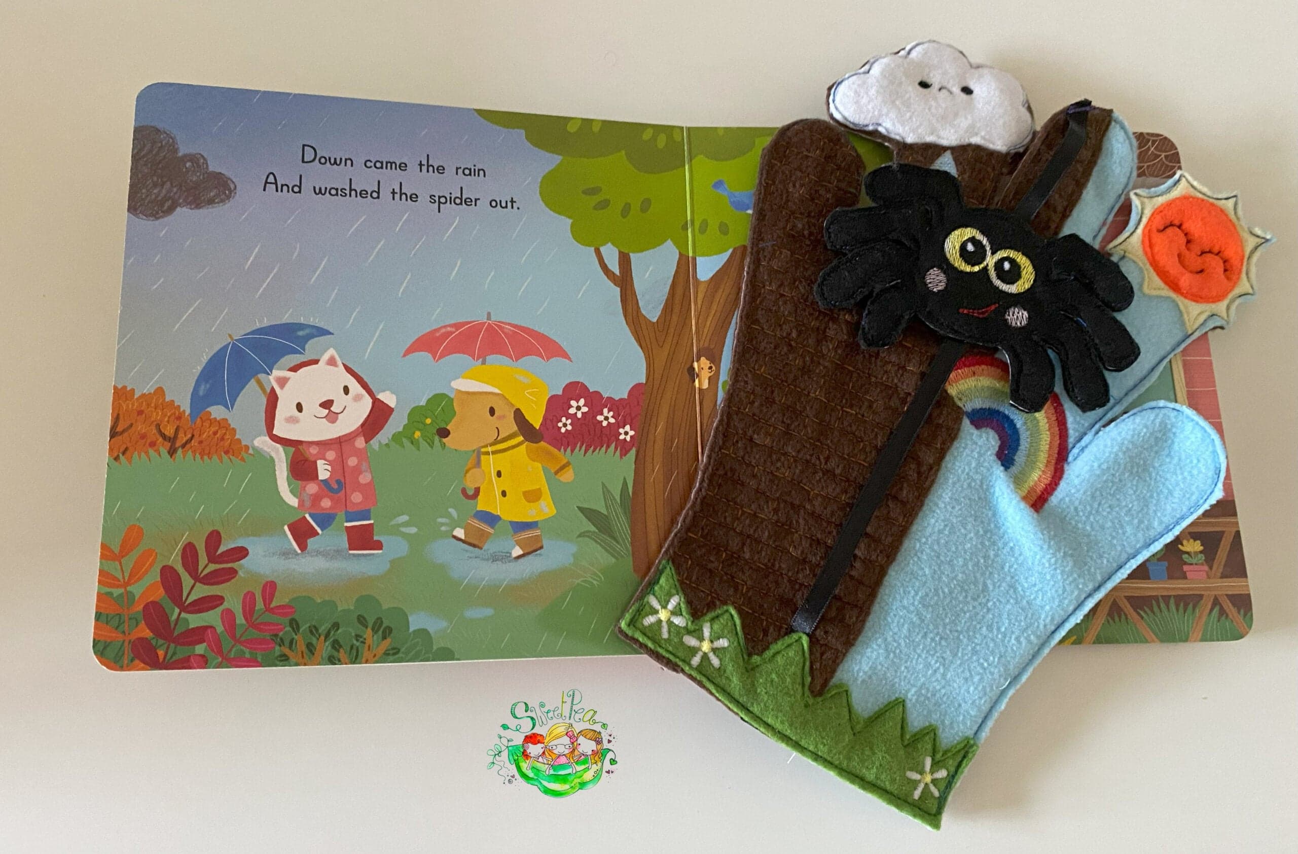Sweetpea's Handmade Storybook Glove Collection - Incy Wincy Spider