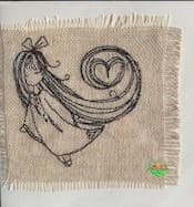 Sweetpea's Handmade Card Collection - Christmas Angel with Heart