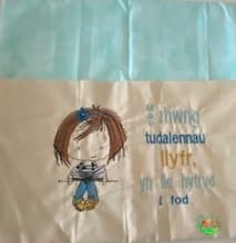 Sweetpea's Handmade Reading Cushion Collection - Bookworm Girl Between Welsh