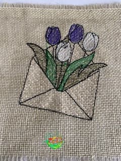 Sweetpea's Handmade Card Collection - Tulip Letter