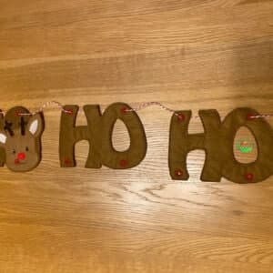 Sweetpea's Handmade Banner Collection - Ho Ho Ho Reindeer