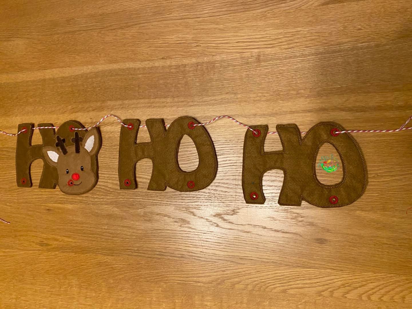 Sweetpea's Handmade Banner Collection - Ho Ho Ho Reindeer