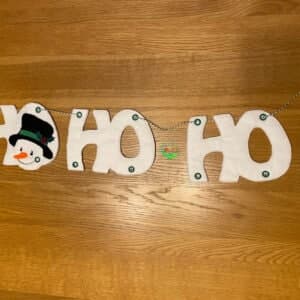 Sweetpea's Handmade Banner Collection - Ho Ho Ho Snowman
