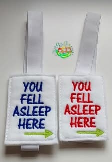 Sweetpea's Handmade Bookmark Collection - You Fell Asleep Here