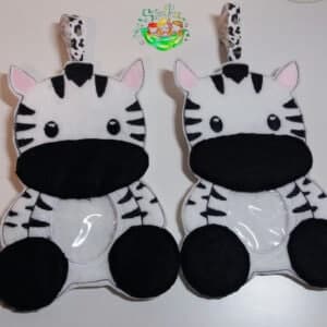 Sweetpea's Handmade Animal Treat Bag Collection - Zebra
