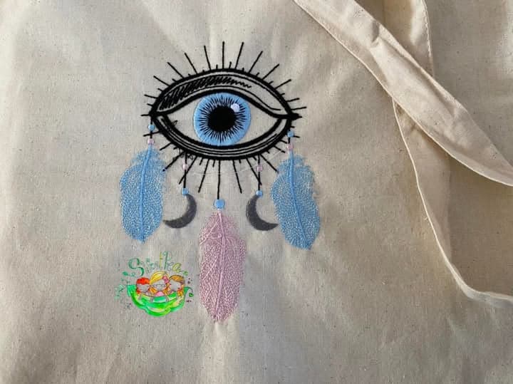 Sweetpea's Handmade Tote Bag Collection - All Seeing Eye