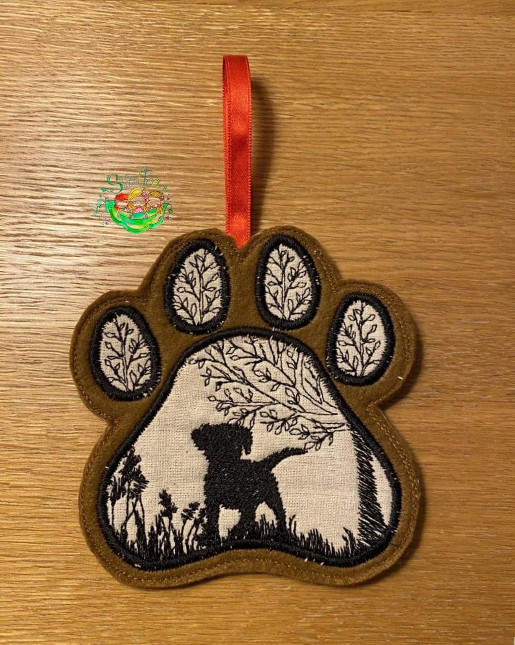 Sweetpea's Handmade Paw Memory Hanger Collection - Dog
