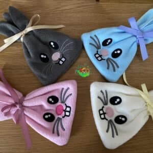 Sweetpea's Handmade Tie Treat Bag Collection - Bunny Face