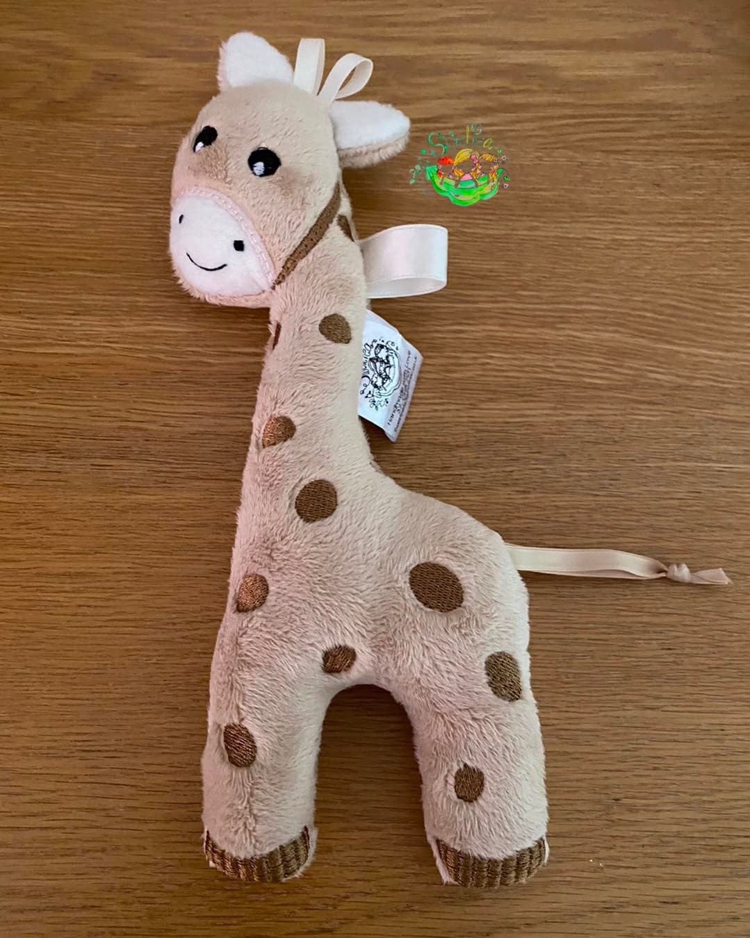 Sweetpea's Handmade Softie Collection - Giraffe Ribbon
