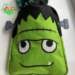 Sweetpea's Handmade Halloween Tie Treat Bag Collection - Frankenstein