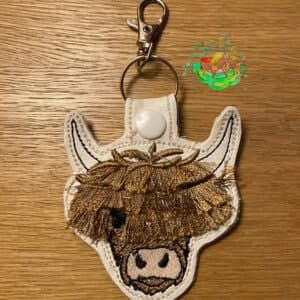 Sweetpea's Handmade Key Fob Collection - Highland Cow