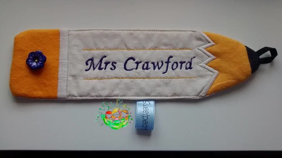 Sweetpea's Handmade Mug Rug Collection - Pencil