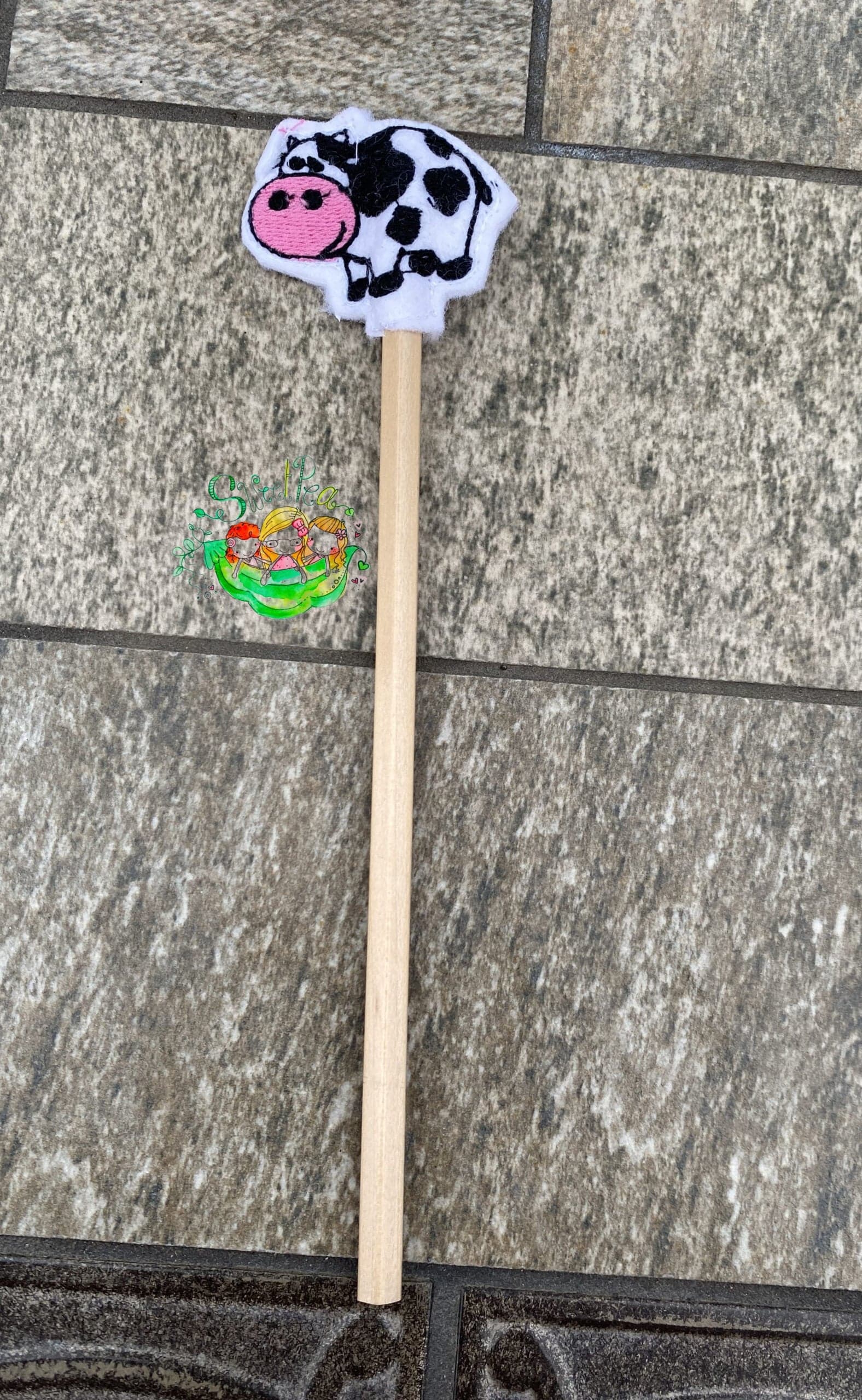Sweetpea’s Handmade Animal Pencil Topper Collection - Cow