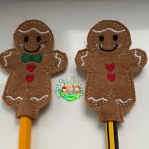 Sweetpea’s Handmade Gingerbread Pencil Topper Collection - Girl