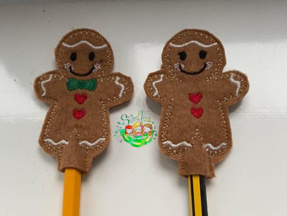 Sweetpea’s Handmade Gingerbread Pencil Topper Collection - Boy