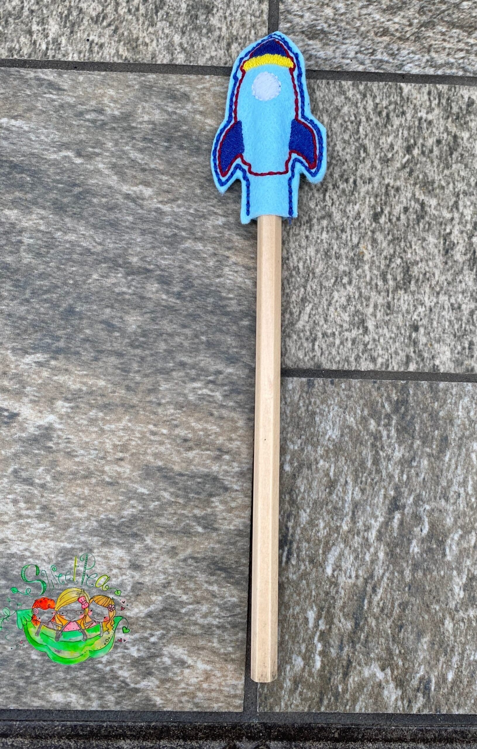 Sweetpea’s Handmade Pencil Topper Collection - Rocket