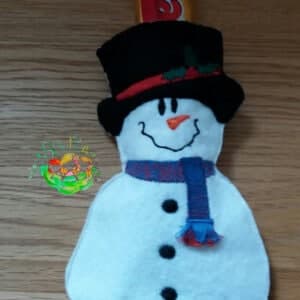 Sweetpea's Handmade Christmas Treat Bag Collection - Snowman