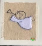 Sweetpea's Handmade Card Collection - Christmas Angel Trumpet